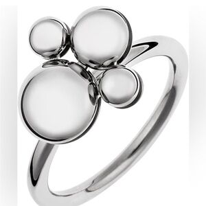 Calvin Klein Stainless Steel Silver Ring / Fidget - Size 6